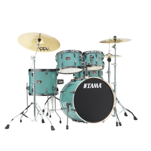 TAMA Imperialstar 20" Sky Blue Mist / Black Nickel+ MEINL HCS set