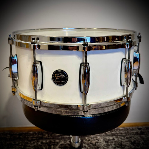 Gretsch - werbel Renown Maple 14" x 6.5" Piano White die-cast - Komis