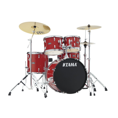 TAMA Stagestar 20" Candy Red Sparkle + talerze Meinl BCS 14" 16" 20"