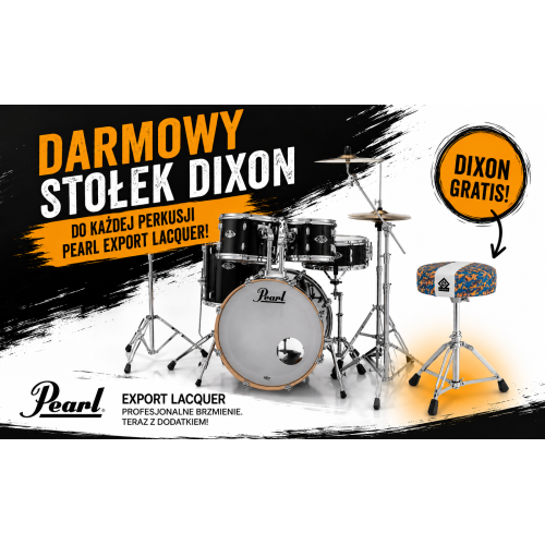 Pearl Export Lacquer Fusion Plus 22" + hardware 830 kol. Smoke Black
