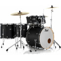Pearl Export Lacquer Rock Plus 22" + hardware 830 kol. Satin Black - NOS!