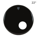 Remo - Ebony Ambassador Bass z dziurą 22'' 