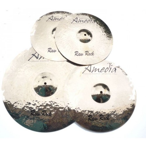 Amedia Raw Rock zestaw talerzy 14'' 16'' 20'' + 8" + pokrowiec